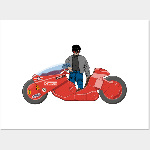 Akira Bike Wall Art by comecuba67